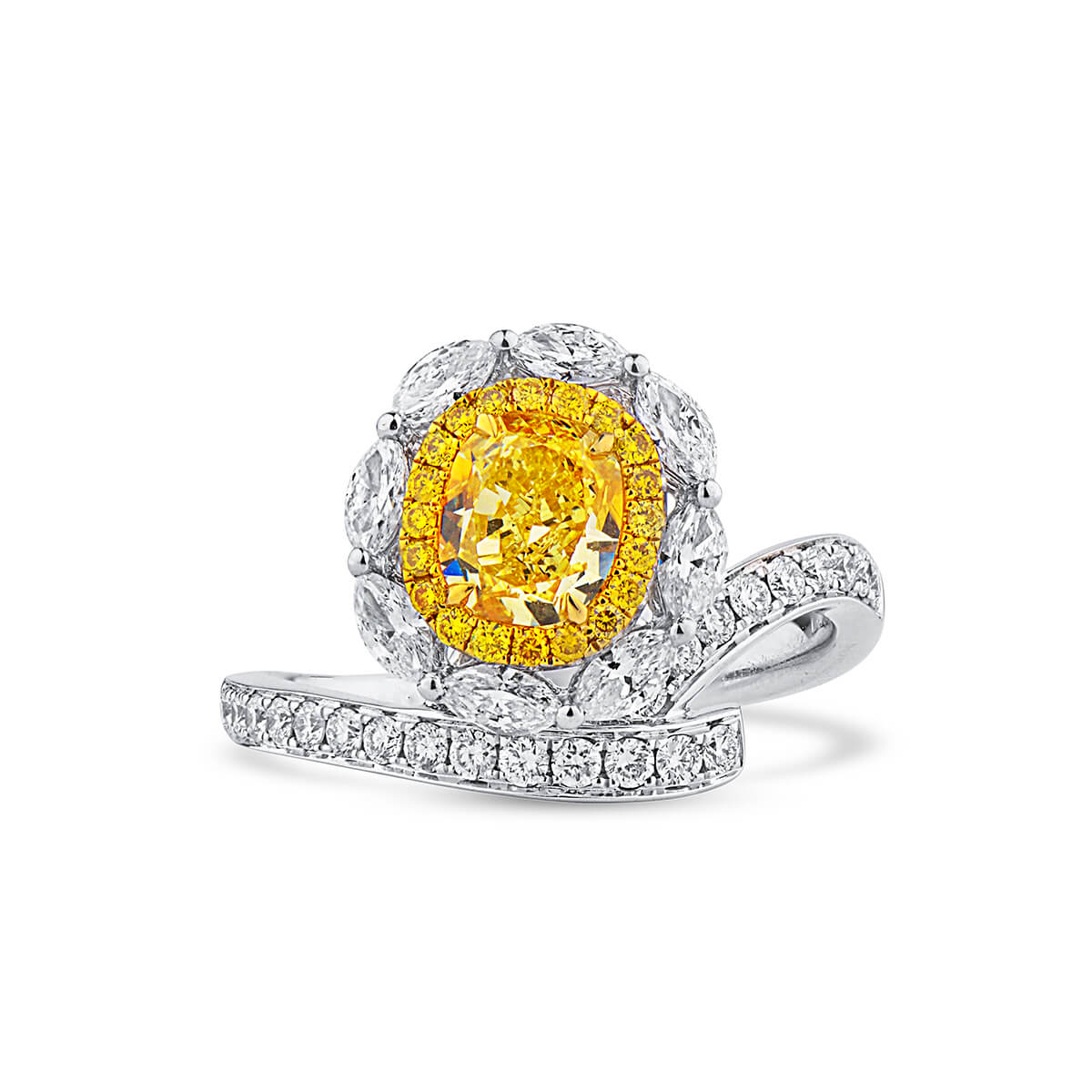 Coloured Diamond Ring